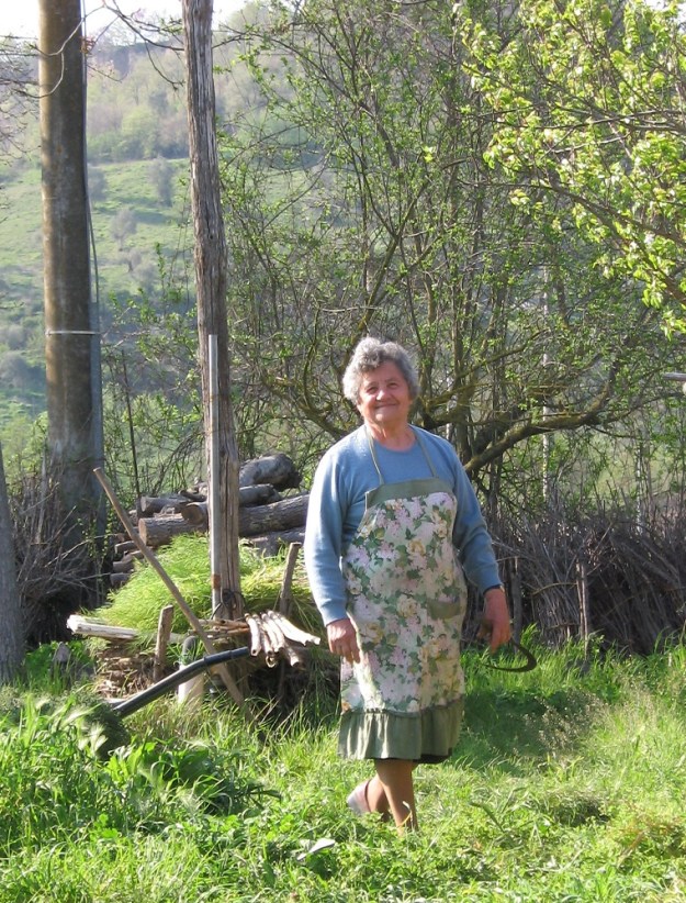 Signora Giuseppa in her Garden