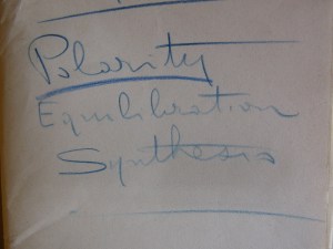 Assagioli's notes on polarities.