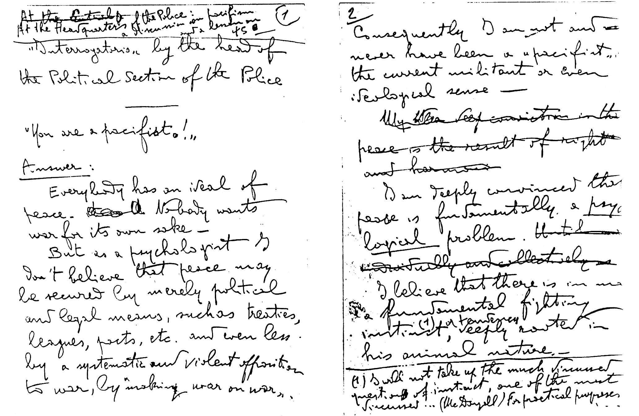 Assagiolis writing about jail