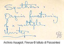 000376 Synthesis Organic functioning of a multiple unity