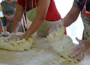 kneading dough