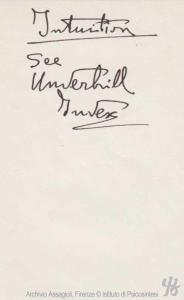 015510 Intuition See Underhill