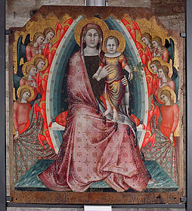 Maria and Child by Mello da Gubbio Pala di Agnano