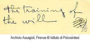 000261 The training of the will