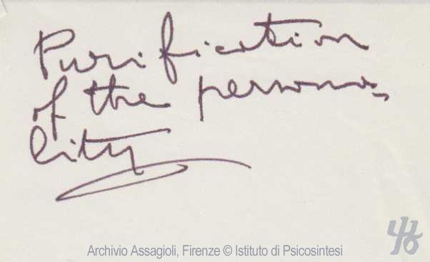 014005 Purification of the Personality